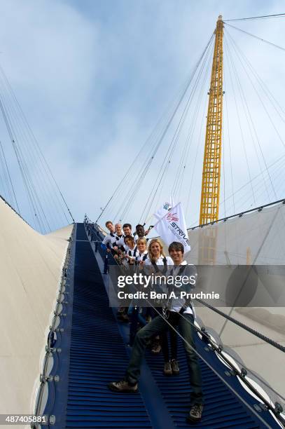 Sam Branson, Noah Devereux, Jack Whitehall, Jermain Jackman, Marion Bartoli, Isabella Calthorpe, Holly Branson and Brian Cox attend a photocall to...