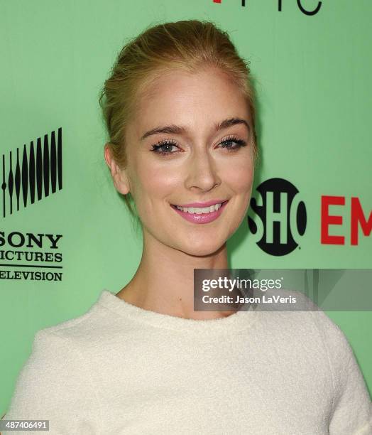 Actress Caitlin Fitzgerald attends Showtime's "Masters Of Sex" special screening and panel discussion at Leonard H. Goldenson Theatre on April 29,...