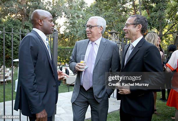 Producer Damon Lee, Michael Rubel, CAA Managing Partner, and Richard Lovett, CAA President attend Communities In Schools of Los Angeles Gala 2014,...