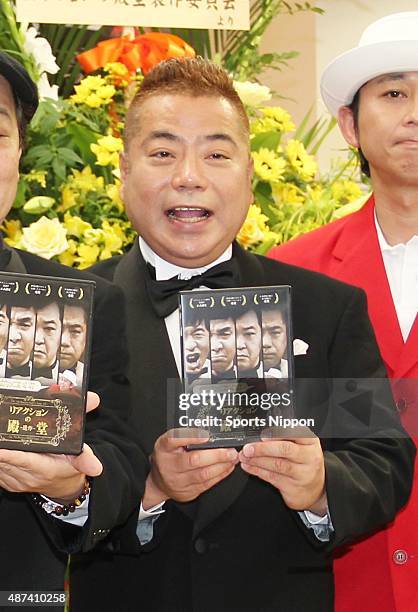 Comedian Tetsuro Degawa attends DVD release event at Tower Records Shinjuku on August 26, 2010 in Tokyo, Japan.