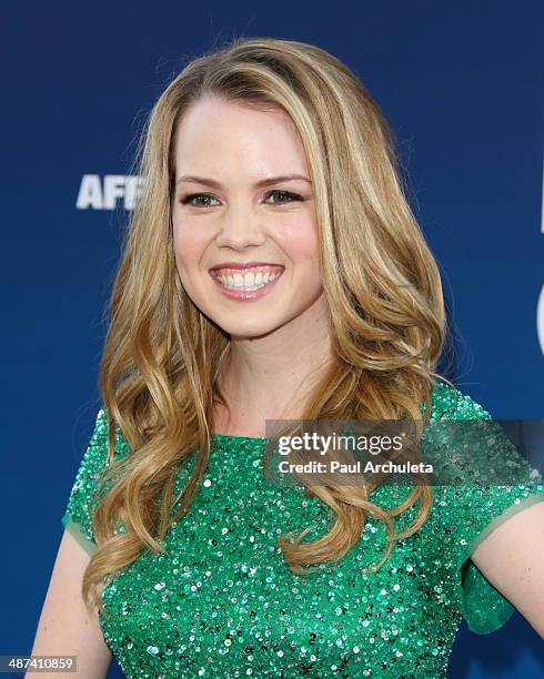 Actress Abbie Cobb attends the premiere of "Mom's Night Out" at TCL Chinese Theatre IMAX on April 29, 2014 in Hollywood, California.