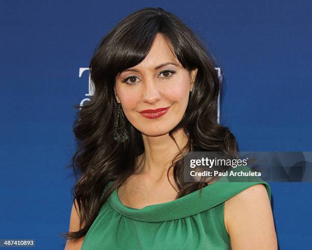 Actress Charlene Amoia attends the premiere of "Mom's Night Out" at TCL Chinese Theatre IMAX on April 29, 2014 in Hollywood, California.