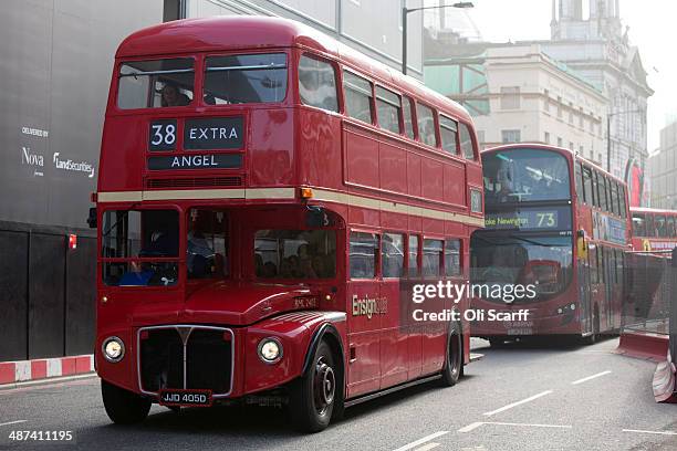 Double Decker London Routemaster Bus Photos and Premium High Res ...