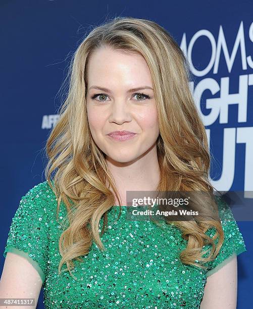 Actress Abbie Cobb arrives at the premiere of TriStar Picture's 'Mom's Night Out' at TCL Chinese Theatre IMAX on April 29, 2014 in Hollywood,...