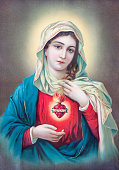 Heart of Virgin Mary - typically catholic image