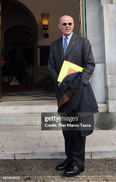 Of Generali Group Mario Greco attends the Assicurazioni Generali S.p.A. Shareholders General Meeting on April 30, 2014 in Trieste, Italy. The...