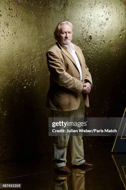 Actor Niels Arestrup is photographed for Paris Match on March 31, 2014 in Paris, France.