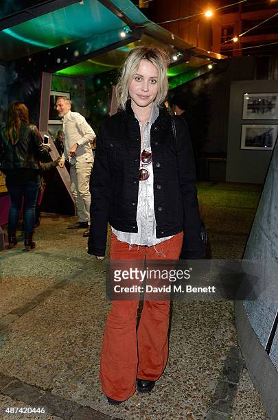 Billie JD Porter attends the FW15 Lee Denim Launch Party at The Magic Roundabout on September 9, 2015 in London, England.