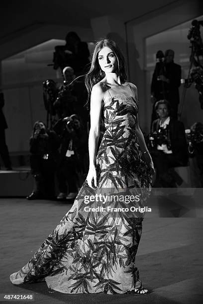 Elisa Sednaoui attends a premiere for 'De Palma' And Jaeger-LeCoultre Glory to the Filmmaker 2015 Award during the 72nd Venice Film Festival at Sala...