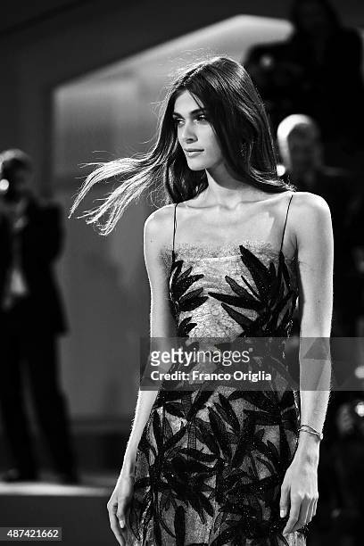 Elisa Sednaoui attends a premiere for 'De Palma' And Jaeger-LeCoultre Glory to the Filmmaker 2015 Award during the 72nd Venice Film Festival at Sala...