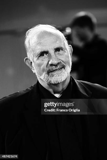 Director Brian De Palma attends a premiere for 'De Palma' And Jaeger-LeCoultre Glory to the Filmmaker 2015 Award during the 72nd Venice Film Festival...