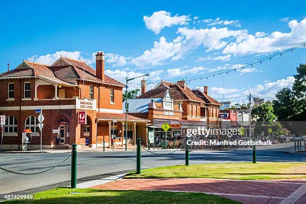 narrandera federation style buildings - small town community stock pictures, royalty-free photos & images