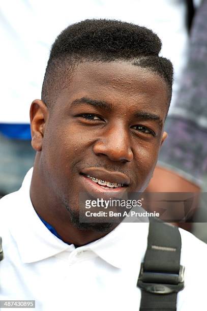 Jermain Jackman attends a photocall to launch the Virgin STRIVE Challenge at 02 Arena on April 30, 2014 in London, England.
