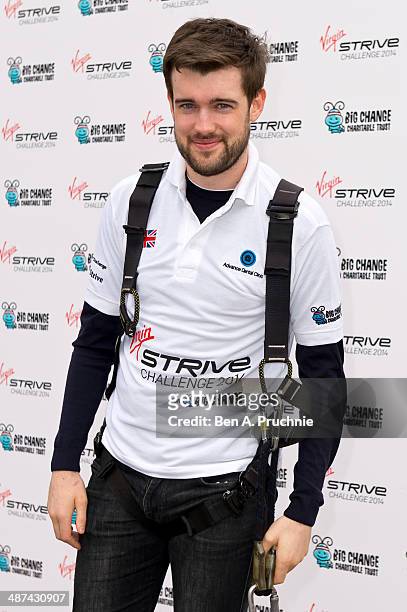 Jack Whitehall attends a photocall to launch the Virgin STRIVE Challenge at 02 Arena on April 30, 2014 in London, England.