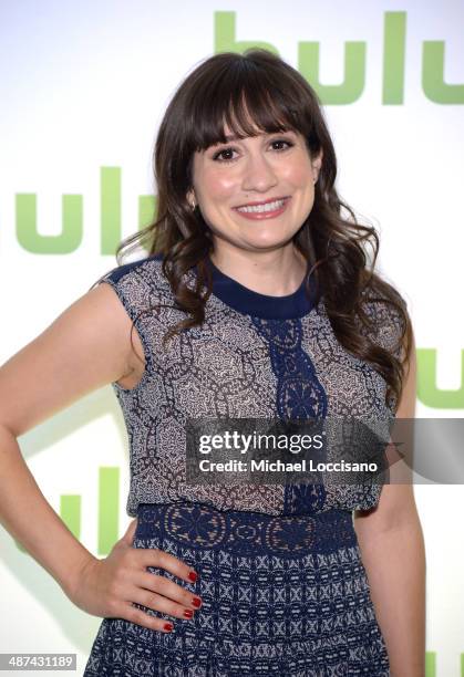 Lucy DeVito attend Hulu's Upfront Presentation on April 30, 2014 in New York City.