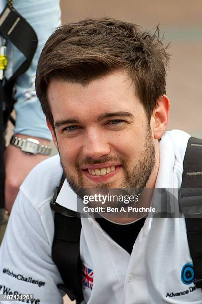 Jack Whitehall attends a photocall to launch the Virgin STRIVE Challenge at 02 Arena on April 30, 2014 in London, England.