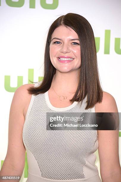 Casey Wilson attend Hulu's Upfront Presentation on April 30, 2014 in New York City.