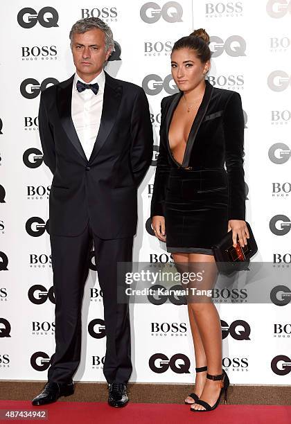 Jose Mourinho and daughter Matilde Mourinho attend the GQ Men Of The Year Awards at The Royal Opera House on September 8, 2015 in London, England.