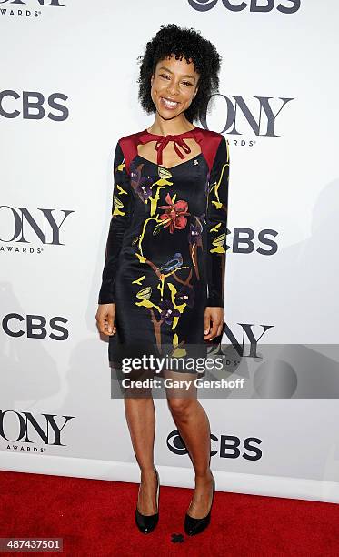 Actress Sophie Okonedo, nominee for Best Performance by an Actress in a Featured Role in a Play for "A Raisin in the Sun," attends the 2014 Tony...