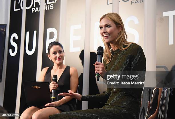 Host Karlie Kloss attends the L'Oreal Paris TIFF kick-off VIP cocktail reception at Trump International Hotel & Tower on September 9, 2015 in...