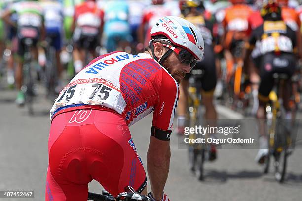 Luca Paolini of Katusha in action during the 4th stage of the 50th Presidential Cycling Tour a 132 km stage between Fethiye to Marmaris on April 30...