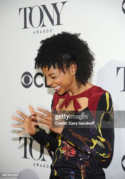 Actress Sophie Okonedo, nominee for Best Performance by an Actress in a Featured Role in a Play for "A Raisin in the Sun," attends the 2014 Tony...