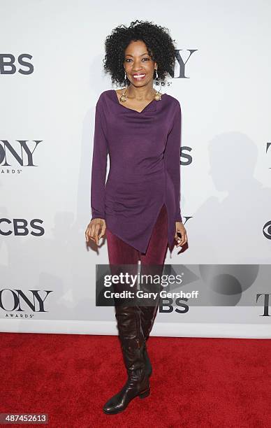 Actress Adriane Lenox, nominee for Best Performance by an Actress in a Featured Role in a Musical for "After Midnight," attends the 2014 Tony Awards...