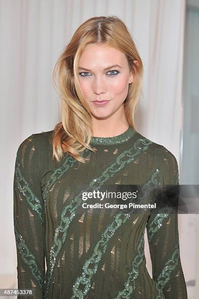 Host Karlie Kloss attends the L'Oreal Paris TIFF kick-off VIP cocktail reception at Trump International Hotel & Tower on September 9, 2015 in...