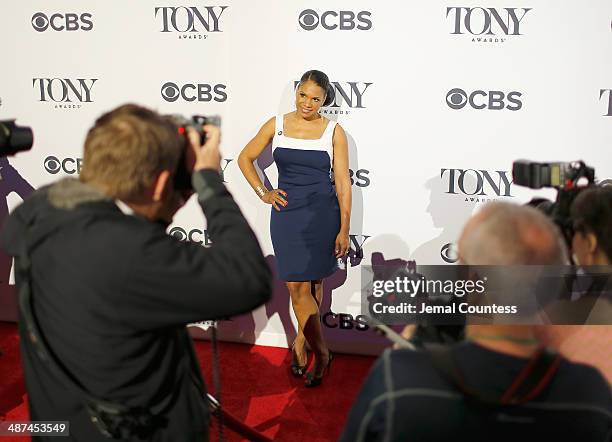 Actress Audra McDonald, nominee for Best Performance by an Actress in a Leading Role in a Play for "Lady Day at Emerson's Bar & Grill," attends the...
