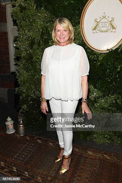 Martha Stewart attends the 10th Anniversary Celebration of the Jessica Simpson Collection at Tavern on the Green on September 9, 2015 in New York...