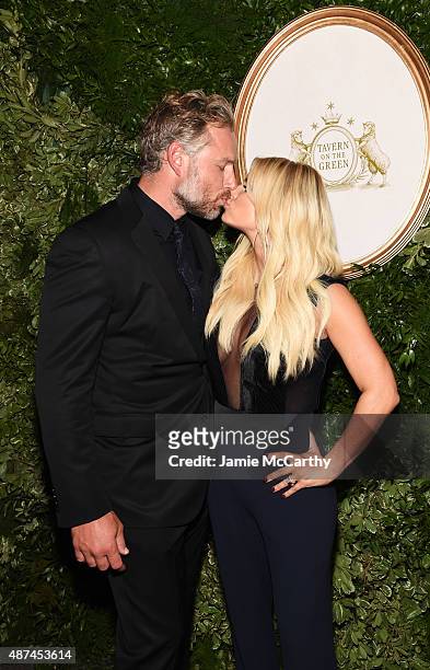 Eric Johnson and Jessica Simpson attend the 10th Anniversary Celebration of the Jessica Simpson Collection at Tavern on the Green on September 9,...