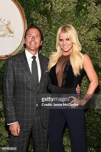 Tim Baxter and Jessica Simpson attend the 10th Anniversary Celebration of the Jessica Simpson Collection at Tavern on the Green on September 9, 2015...