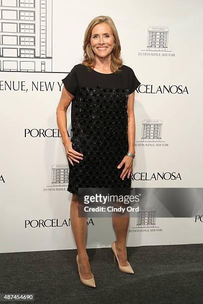 Meredith Vieira attends Madison Square Park Conservancy's Fall Fundraising Gala in partnership with the grand opening of Porcelanosa's flagship...