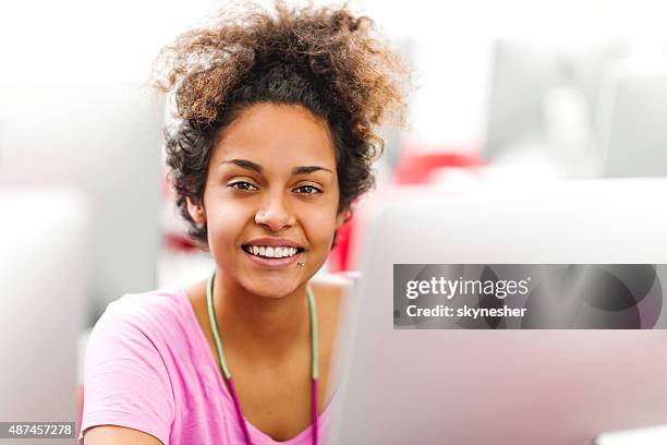 5,024 Woman Computer Lab Stock Photos, High-Res Pictures, and Images ...