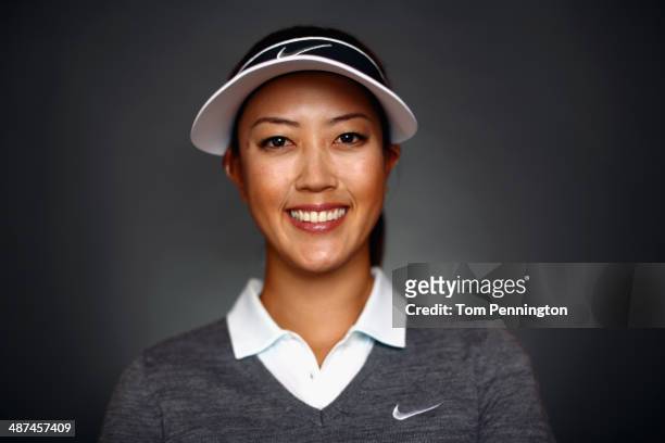 Player Michelle Wie poses for a portrait prior to the start of the North Texas LPGA Shootout Presented by JTBC at the Las Colinas Country Club on...
