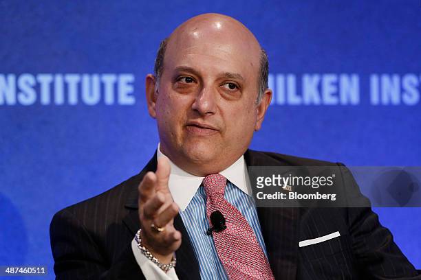 Nicholas Schorsch, chairman and chief executive officer of American Realty Capital Healthcare Trust Inc., speaks at the annual Milken Institute...