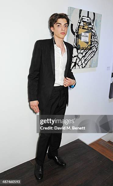 Sascha Bailey attends a private view of "The Route Less Travelled" curated by Sascha Bailey for The Something Else Collective as part of Covent...