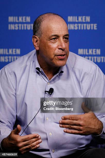 Carl Bass, president and chief executive officer of Autodesk Inc., speaks at the annual Milken Institute Global Conference in Beverly Hills,...