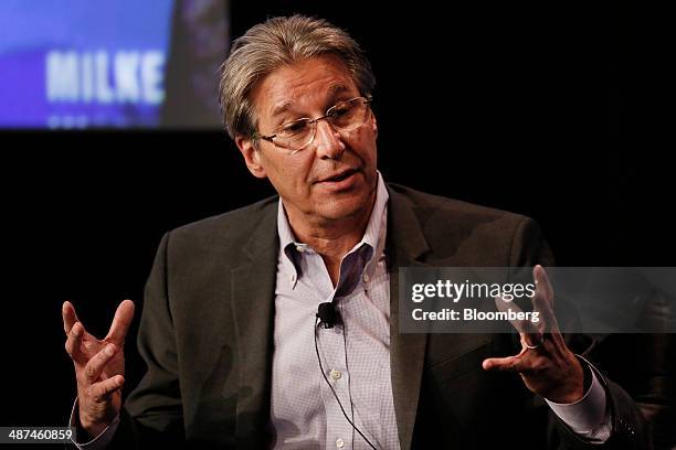 Andy Cohen, co-chief executive officer of Gensler, speaks at the annual Milken Institute Global Conference in Beverly Hills, California, U.S., on...