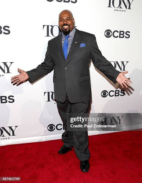 Actor James Monroe Iglehart, nominee for Best Performance by an Actor in a Featured Role in a Musical for 'Aladdin,' attends the 2014 Tony Awards...