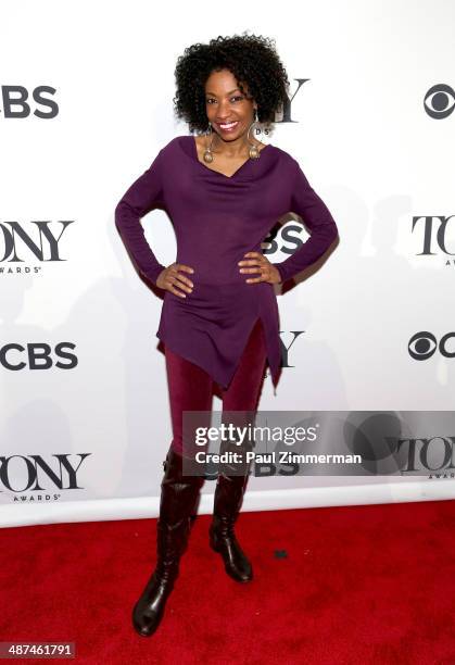Actress Adriane Lenox, nominee for Best Performance by an Actress in a Featured Role in a Musical for 'After Midnight,' attends the 2014 Tony Awards...