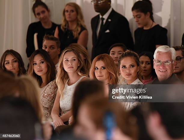 Actress Olivia Culpo, Aimee Song, model Dylan Frances Penn, actress Ashley Tisdale, model Chrissy Teigen, and Chief Executive Officer of Kohl's...