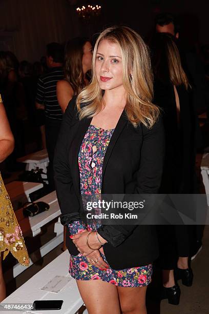 Lo Bosworth attends the LC Lauren Conrad fashion show during Spring 2016 New York Fashion Week at Skylight Modern on September 9, 2015 in New York...