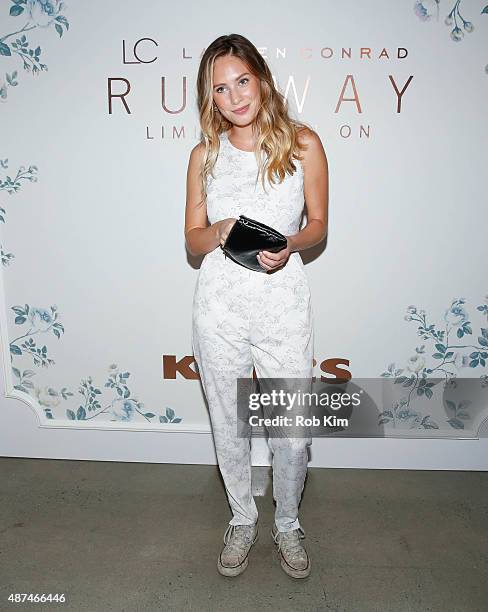 Dylan Penn attends the LC Lauren Conrad fashion show during Spring 2016 New York Fashion Week at Skylight Modern on September 9, 2015 in New York...