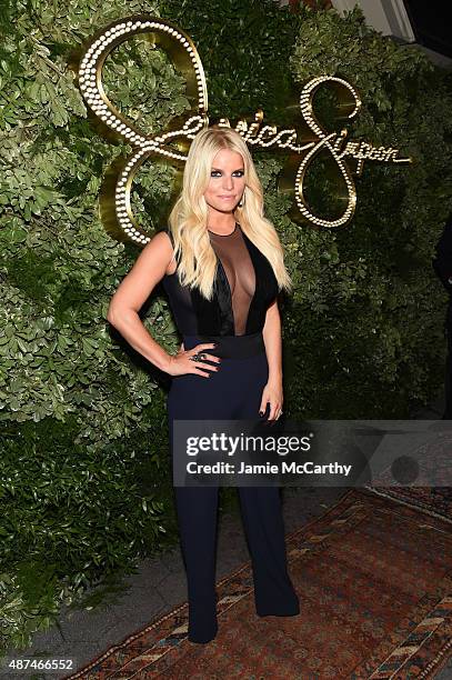 Jessica Simpson attends the 10th Anniversary Celebration of the Jessica Simpson Collection at Tavern on the Green on September 9, 2015 in New York...