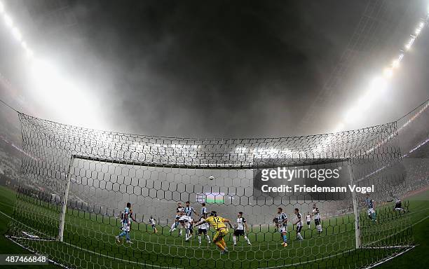 General overview during the match between Corinthians and Gremio for the Brazilian Series A 2015 at Arena Corinthians on September 9, 2015 in Sao...