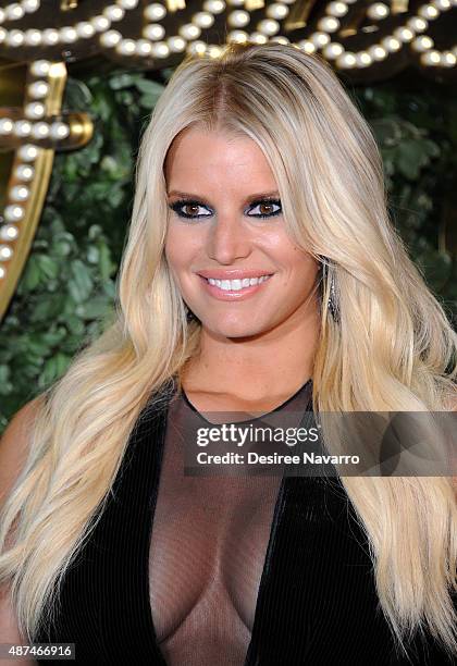 Jessica Simpson attends the Jessica Simpson Collection Presentation Spring 2016 during New York Fashion Week on September 9, 2015 in New York City.