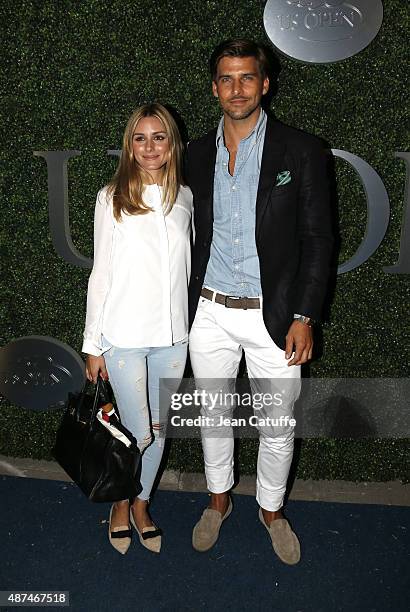 Olivia Palermo and her husband Johannes Huebl attend day ten of the 2015 US Open at USTA Billie Jean King National Tennis Center on September 9, 2015...