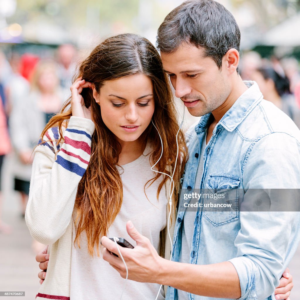 Sharing headphones, Barcelona