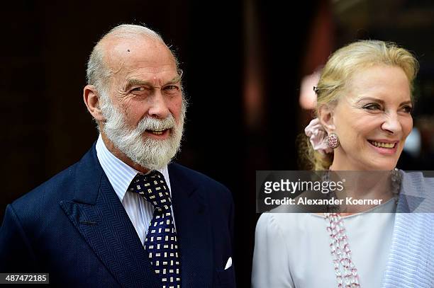 Prince Michael of Kent and his wife Marie Christine von Reibnitz the official opening of the 'Der Weg zur Krone - Das Koenigreich Hannover und seine...